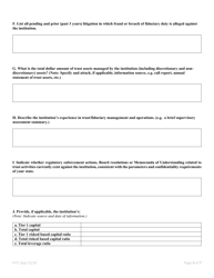 Application for Interstate Trust Activities - Foreign Independent Trust Company - Nevada, Page 4