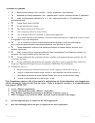 Application for Interstate Trust Activities - Foreign Independent Trust Company - Nevada, Page 6