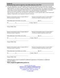 Application for Professional Employer Organization License - Nevada, Page 5