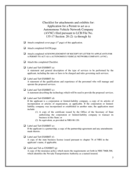 Application for a Permit to Act as an Autonomous Vehicle Network Company (Avnc) - Nevada, Page 7