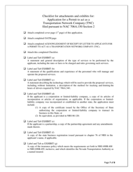 Application for a Permit to Act as a Transportation Network Company (Tnc) - Nevada, Page 7