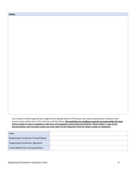 Dispensing Practitioner Inspection - Nevada, Page 6