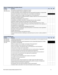 Non-sterile Compounding Inspection Form - Nevada, Page 6