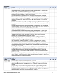 Sterile Compounding Inspection Form - Nevada, Page 7