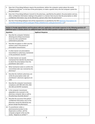 Electronic Prescription Software Approval Form - Nevada, Page 3