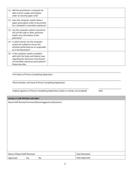 Electronic Prescription Software Approval Form - Nevada, Page 4