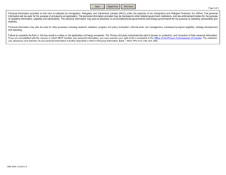 Form IMM5546 Details of Military Service - Canada, Page 3