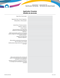 Aboriginal Cultural Organizations Contributions Program Application and Guidelines - Northwest Territories, Canada (English/French), Page 3