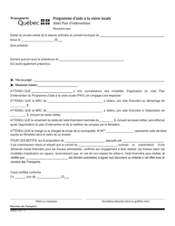 Document preview: Forme V-3274-3 Resolution Type - Reddition De Comptes - Volet Plan D'intervention - Quebec, Canada (French)