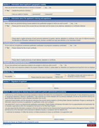 Form 01-1000A Enrolment Application - Qualification Program - Quebec, Canada, Page 2