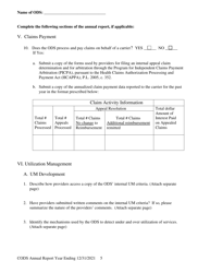 Certified Organized Delivery System (Ods) Annual Report - New Jersey, Page 6