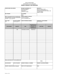 Form PB-120 Agency Request for Proposal - New Jersey, Page 3