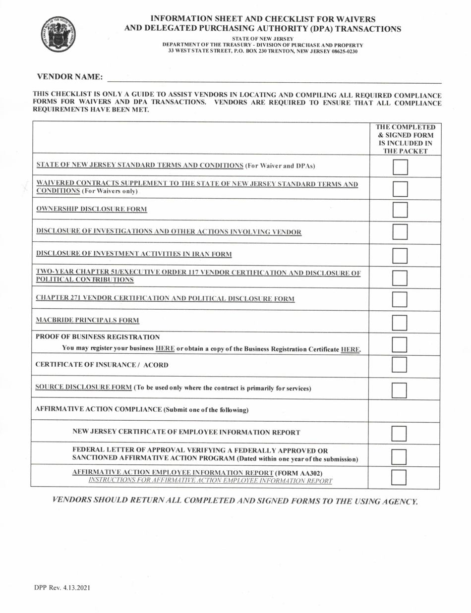 Form PB-120 Agency Request for Proposal - New Jersey, Page 4