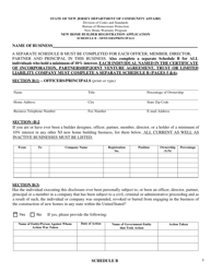New Home Builder Registration Application - New Jersey, Page 11