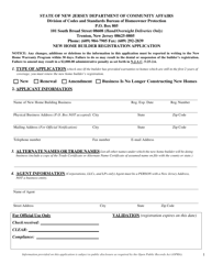 New Home Builder Registration Application - New Jersey, Page 7