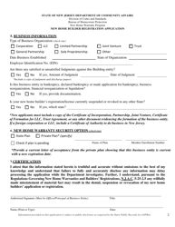 New Home Builder Registration Application - New Jersey, Page 8