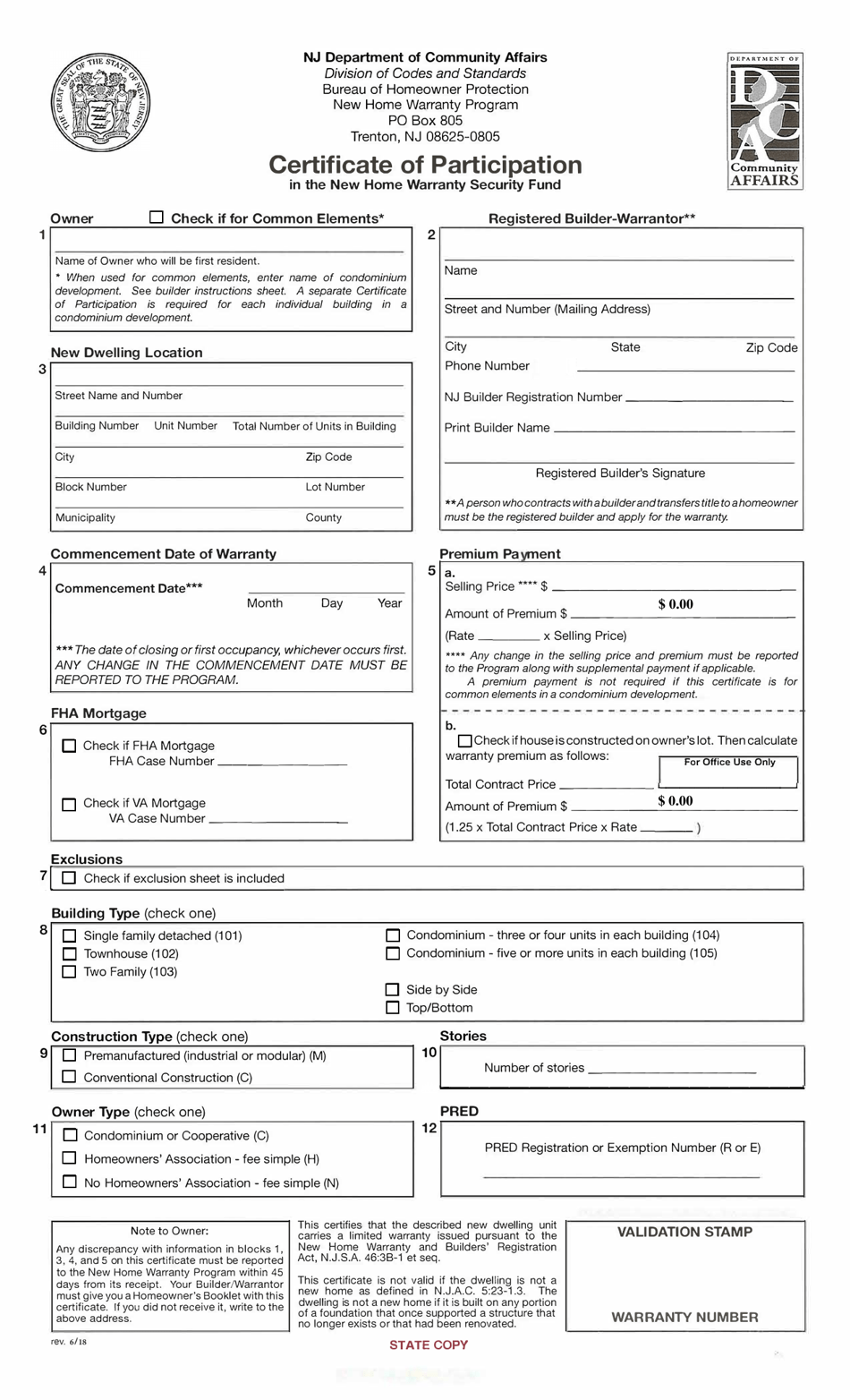 Certificate of Participation in the New Home Warranty Security Fund - New Jersey, Page 4
