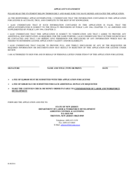 Application for Asbestos License - New Jersey, Page 6