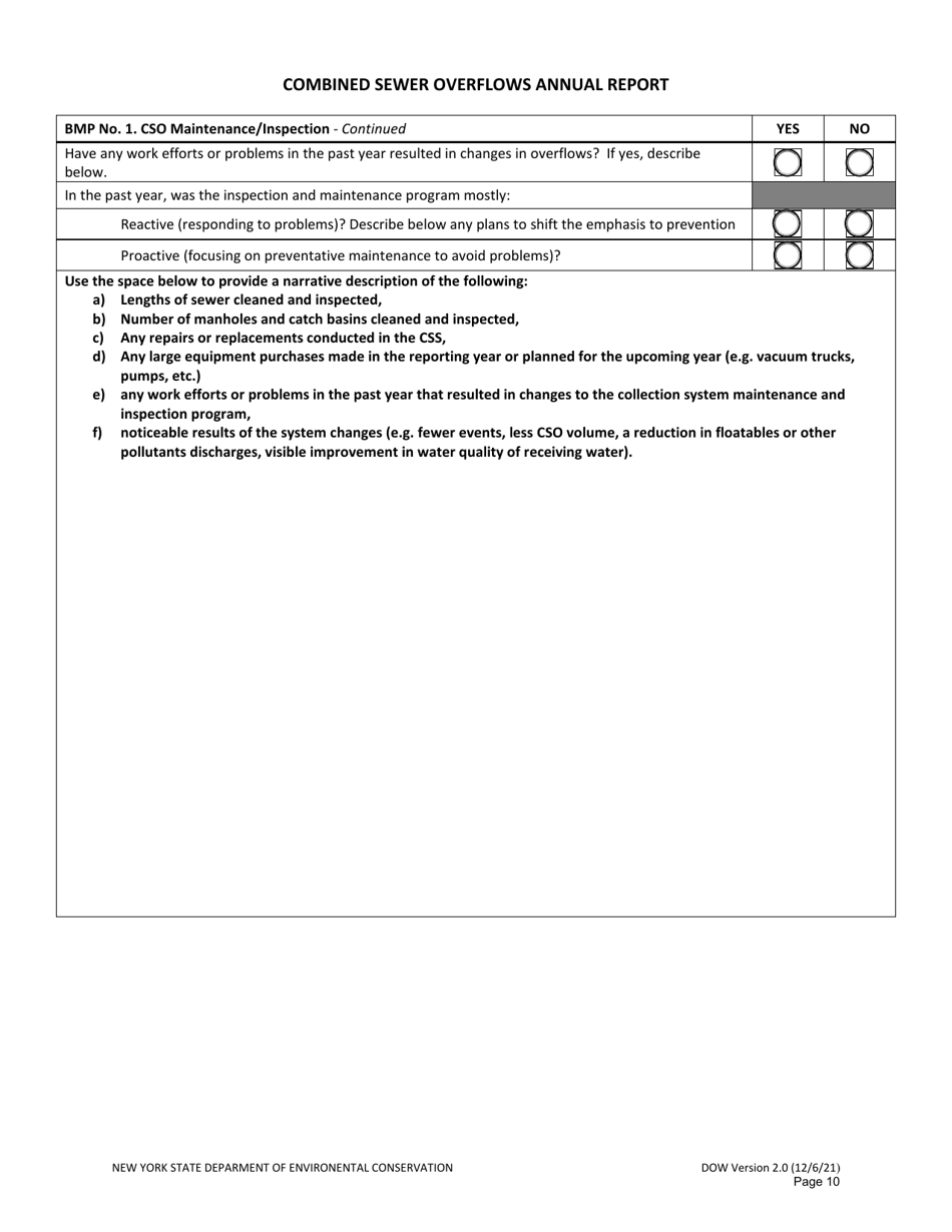Combined Sewer Overflows Annual Report - New York, Page 10