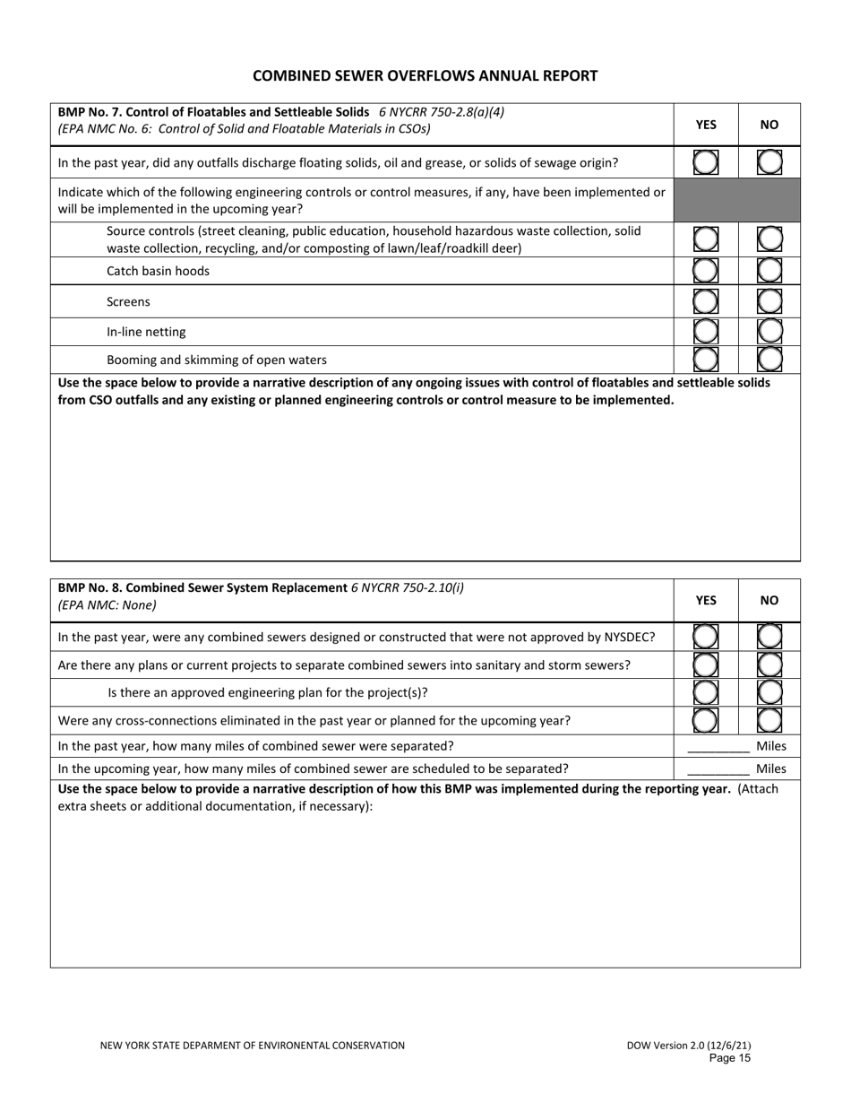 Combined Sewer Overflows Annual Report - New York, Page 15