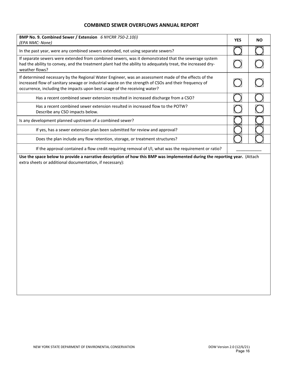 Combined Sewer Overflows Annual Report - New York, Page 16