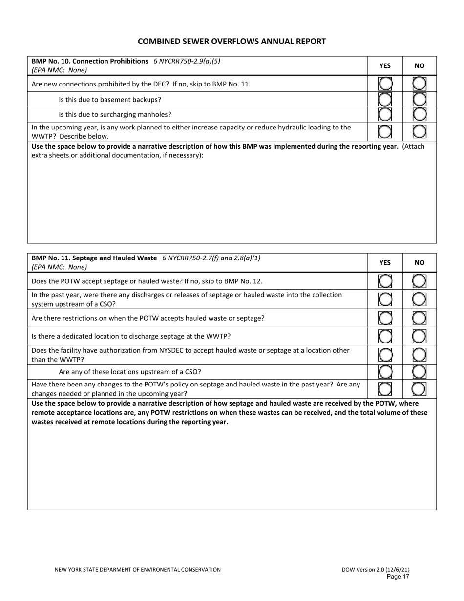 Combined Sewer Overflows Annual Report - New York, Page 17