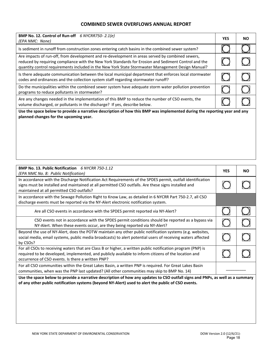 Combined Sewer Overflows Annual Report - New York, Page 18