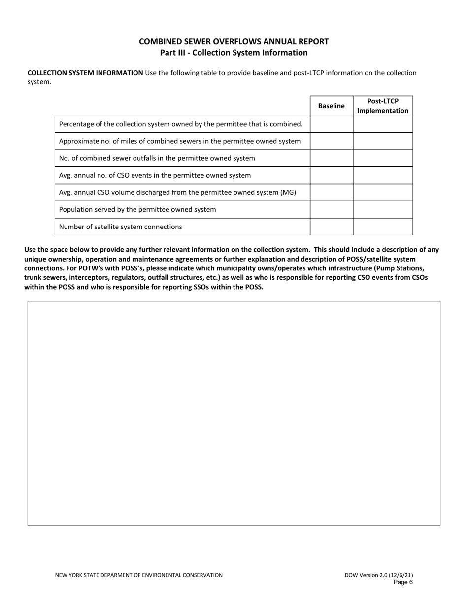 Combined Sewer Overflows Annual Report - New York, Page 6