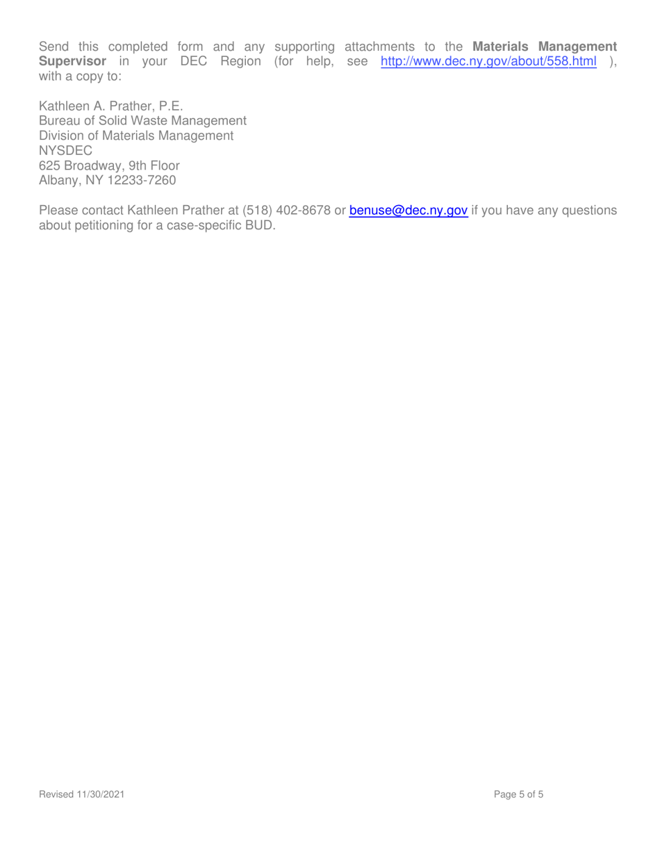 Beneficial Use Determination Petition - Animal Feed - New York, Page 5