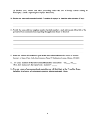 Exemption Request for an Unregistered U.S. Based Franchisor to Exhibit and Offer for Sale, but Not to Sell, Franchises at the International Franchise Expo in New York - New York, Page 4