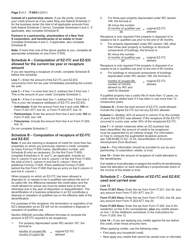 Instructions for Form IT-605 Claim for Ez Investment Tax Credit and Ez Employment Incentive Credit for the Financial Services Industry - New York, Page 2