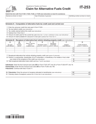 Form IT-253 Claim for Alternative Fuels Credit - New York