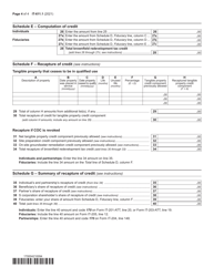 Form IT-611.1 Claim for Brownfield Redevelopment Tax Credit for Qualified Sites Accepted Into the Brownfield Cleanup Program on or After June 23, 2008, and Prior to July 1, 2015 - New York, Page 4