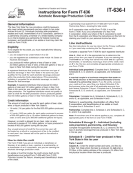 Instructions for Form IT-636 Alcoholic Beverage Production Credit - New York