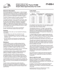 Instructions for Form IT-650 Empire State Apprenticeship Tax Credit - New York