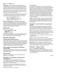 Instructions for Form IT-2659 Estimated Tax Penalties for Partnerships and New York S Corporations - New York, Page 2