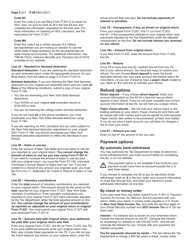 Instructions for Form IT-201-X Amended Resident Income Tax Return - New York, Page 2