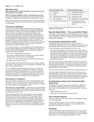 Instructions for Form IT-205 Fiduciary Income Tax Return - New York, Page 4