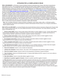 Form RB-89 Application for Board Review - New York (Italian)