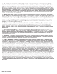 Form RB-89.1 Rebuttal of Application for Board Review - New York (Italian), Page 2