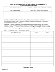 Document preview: Formulario C-257 Registro De Gastos Medicos Y De Viaje Del Demandante Y Solicitud De Reembolso - New York (Spanish)