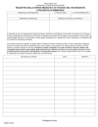 Form C-257 Claimant&#039;s Record of Medical and Travel Expenses and Request for Reimbursement - New York (Italian)