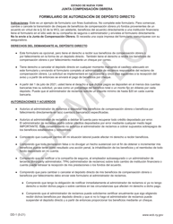 Document preview: Formulario DD-1 Formulario De Autorizacion De Deposito Directo - Ejemplo - New York (Spanish)