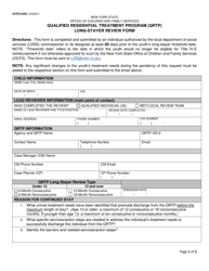 Form OCFS-5356 &quot;Qualified Residential Treatment Program (Qrtp) Long-Stayer Review Form&quot; - New York
