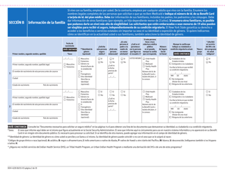 Formulario DOH-4220 Solicitud De Seguro Medico Para Adultos Mayores, Personas Con Discapacidades Y Otros Grupos Determinados - New York (Spanish), Page 10