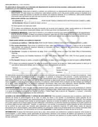 Formulario OCFS-LDSS-7009-S Notificacion De Sobrepago De Asistencia Para Cuidado Infantil Y Requisitos De Devolucion - Ejemplo - New York (Spanish), Page 2