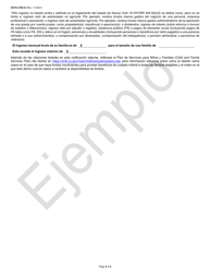 Formulario OCFS-LDSS-4782-S Notificacion Del Intento De Discontinuar Los Beneficios De Cuidado Infantil - Ejemplo - New York (Spanish), Page 4