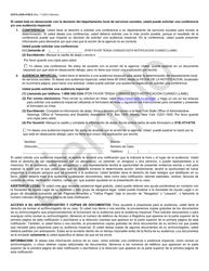 Formulario OCFS-LDSS-4780-S Denegacion De Su Solicitud De Beneficios Para Cuidado Infantil - Ejemplo - New York (Spanish), Page 2