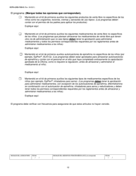 Formulario OCFS-LDSS-7020-S Plan De Atencion Medica - Centro De Cuidado Infantil - New York (Spanish), Page 12