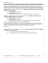 Formulario OCFS-LDSS-7020-S Plan De Atencion Medica - Centro De Cuidado Infantil - New York (Spanish), Page 21